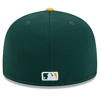 Men's New Era Green/Gold Athletics 2025 MLB Clubhouse 59FIFTY Fitted Hat
