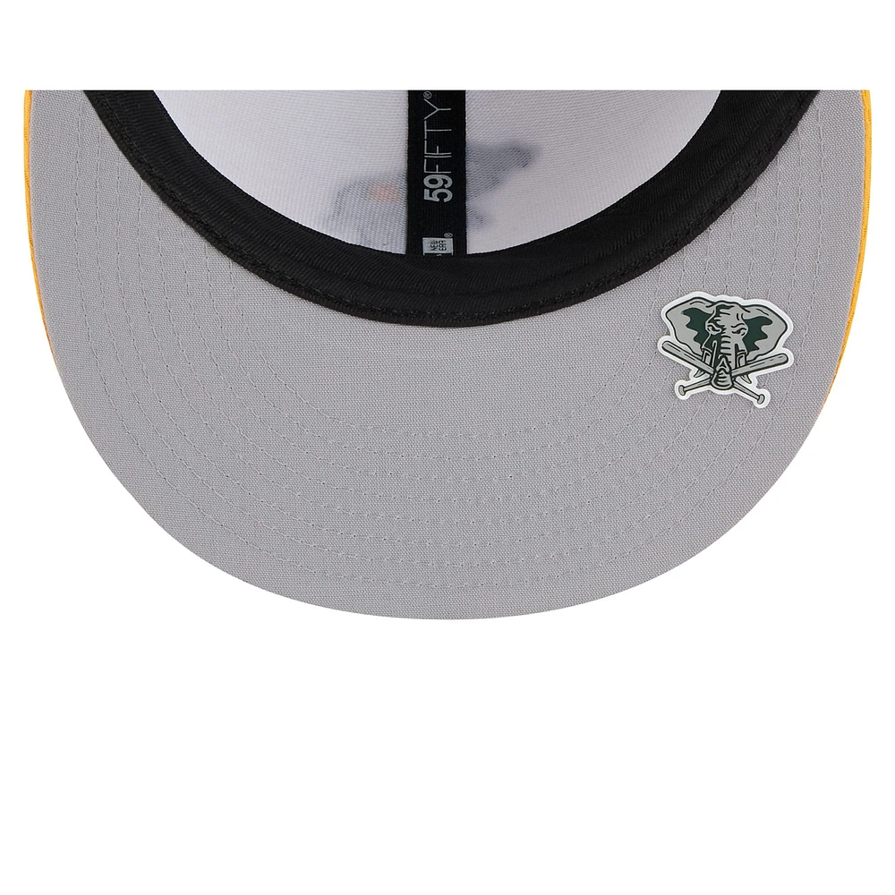 Men's New Era Green/Gold Athletics 2025 MLB Clubhouse 59FIFTY Fitted Hat