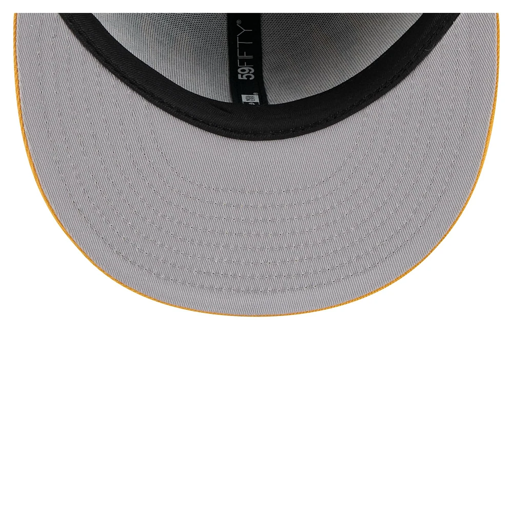 Men's New Era Green/Gold Athletics Retro Pattern 59FIFTY Fitted Hat