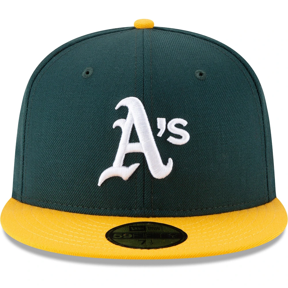 Casquette ajustée en laine 59FIFTY Athletics 1989 World Series pour homme de New Era, verte