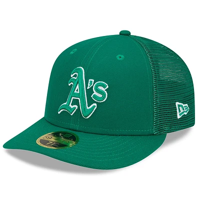 Casquette ajustée 59FIFTY à profil bas pour homme New Era Green Athletics 2022 St. Patrick's Day