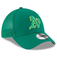 Men's New Era Green Athletics 2023 Batting Practice 39THIRTY Flex Hat