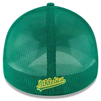 Men's New Era Green Athletics 2023 Batting Practice 39THIRTY Flex Hat