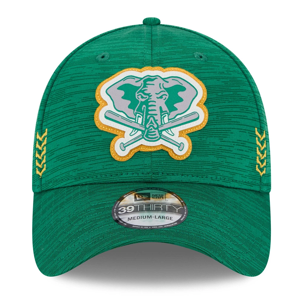 Casquette Flex Fit 39THIRTY Clubhouse Athletics 2024 verte New Era pour homme