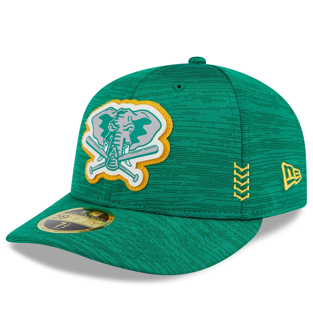 Casquette ajustée 59FIFTY Clubhouse Athletics 2024 verte New Era pour homme