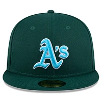 Casquette ajustée 59FIFTY Athletics 2024 pour homme de New Era, verte, la fête des pères