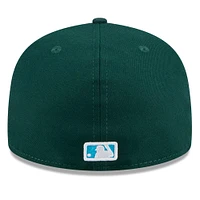 Men's New Era Green Athletics 2024 Father's Day 59FIFTY Fitted Hat