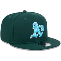 Men's New Era Green Athletics 2024 Father's Day 9FIFTY Snapback Hat