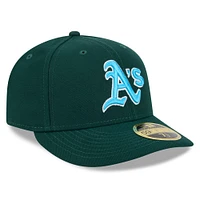 Men's New Era Green Athletics 2024 Father's Day Low Profile 59FIFTY Fitted Hat