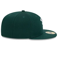 Men's New Era Green Athletics 2025 MLB Clubhouse 59FIFTY Fitted Hat
