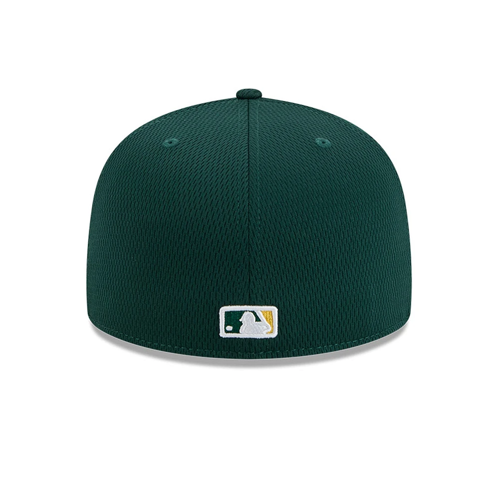 Men's New Era Green Athletics 2025 MLB Clubhouse 59FIFTY Fitted Hat