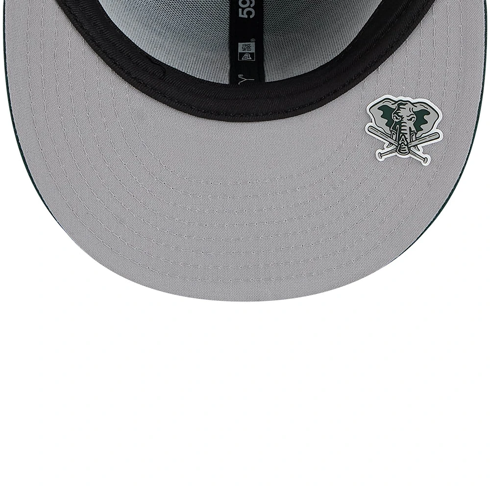 Men's New Era Green Athletics 2025 MLB Clubhouse 59FIFTY Fitted Hat