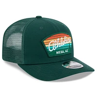 Men's New Era  Green Athletics 2025 Spring Training 9SEVENTY Stretch-Snap Trucker Hat