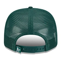 Men's New Era  Green Athletics 2025 Spring Training 9SEVENTY Stretch-Snap Trucker Hat