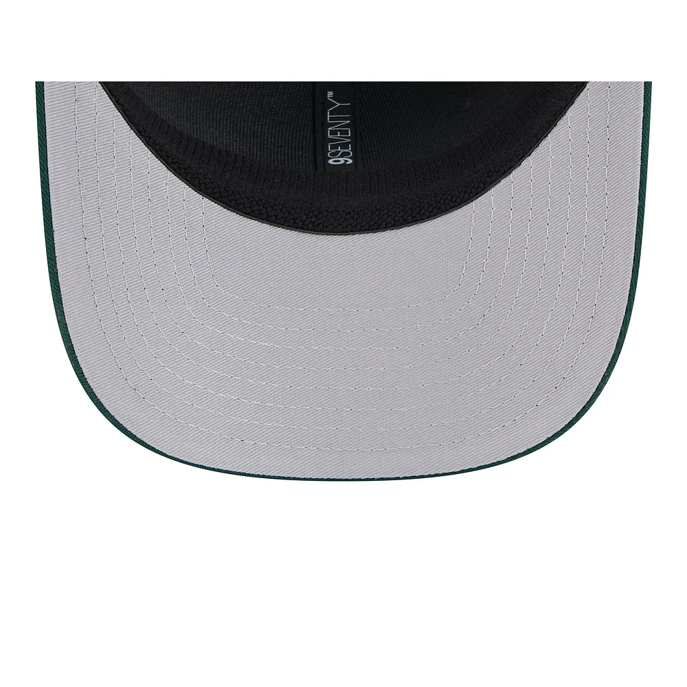 Men's New Era  Green Athletics 2025 Spring Training 9SEVENTY Stretch-Snap Trucker Hat