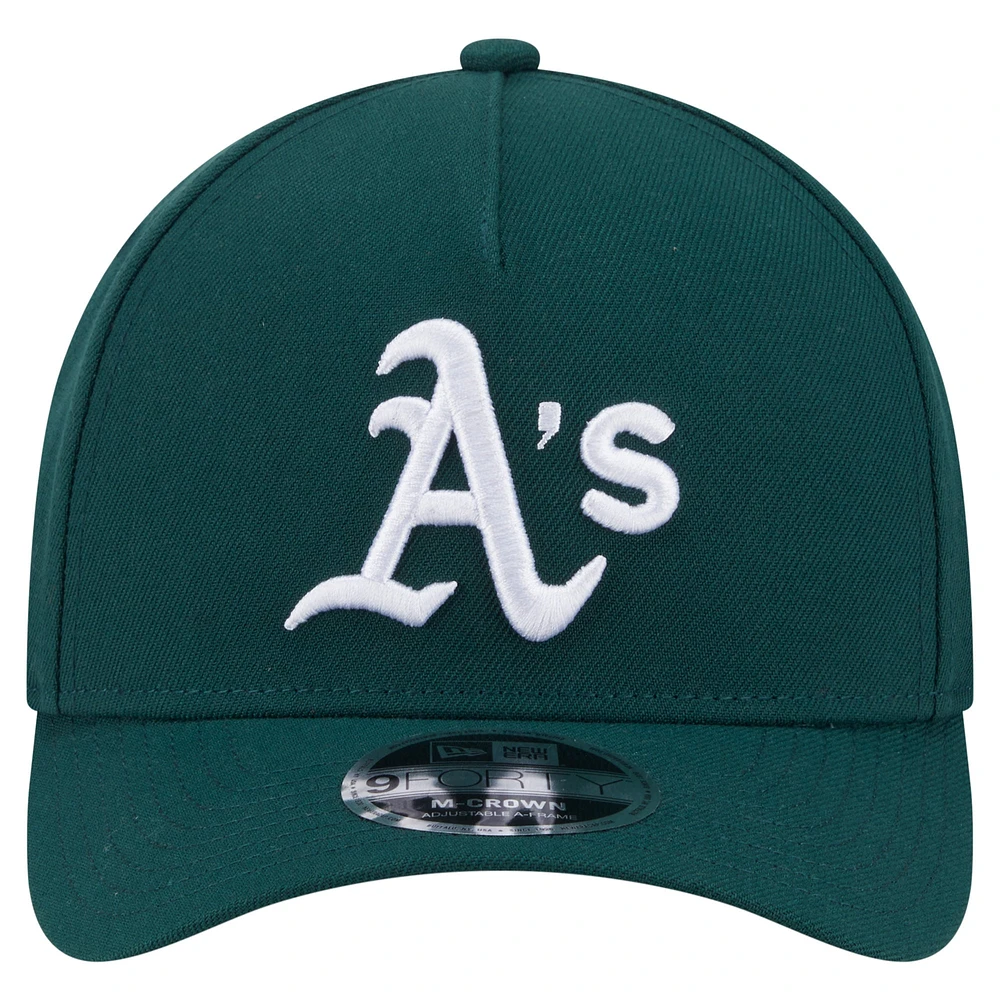 Men's New Era  Green Athletics 9FORTY M-Crown Adjustable Hat
