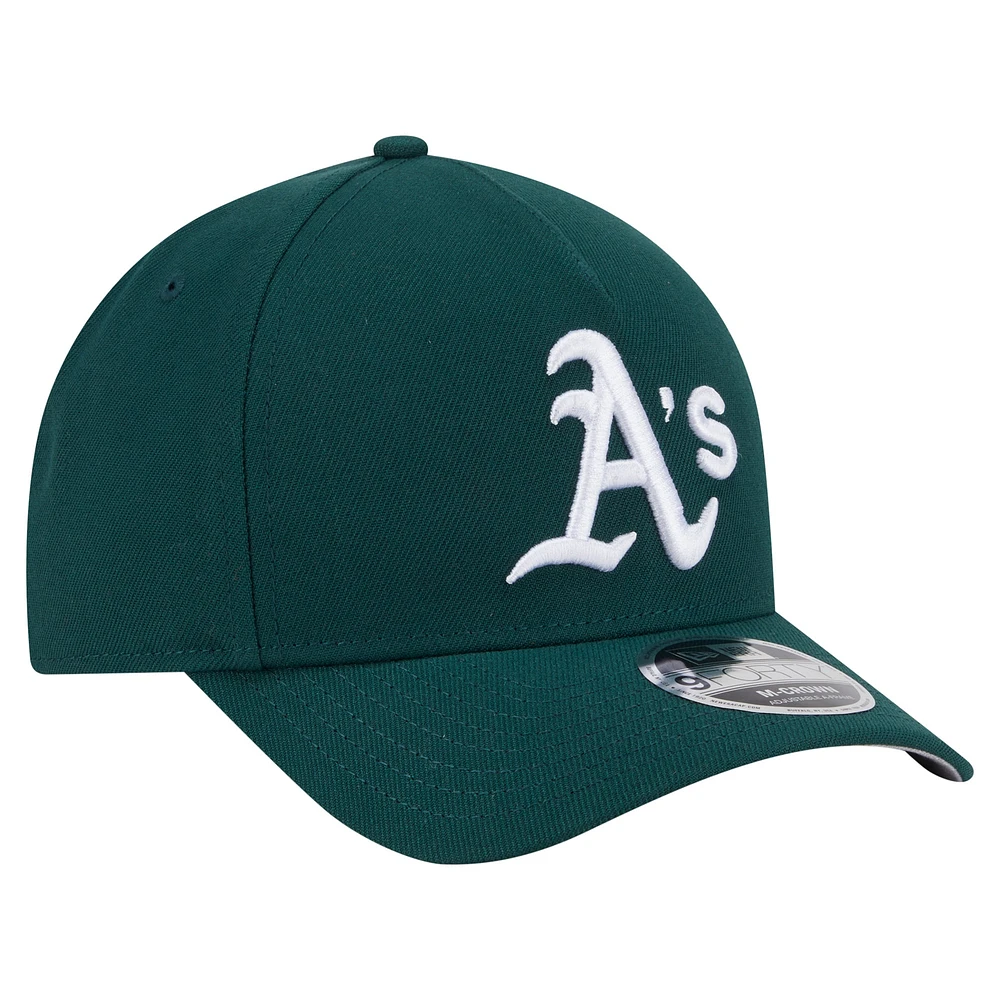 Men's New Era  Green Athletics 9FORTY M-Crown Adjustable Hat