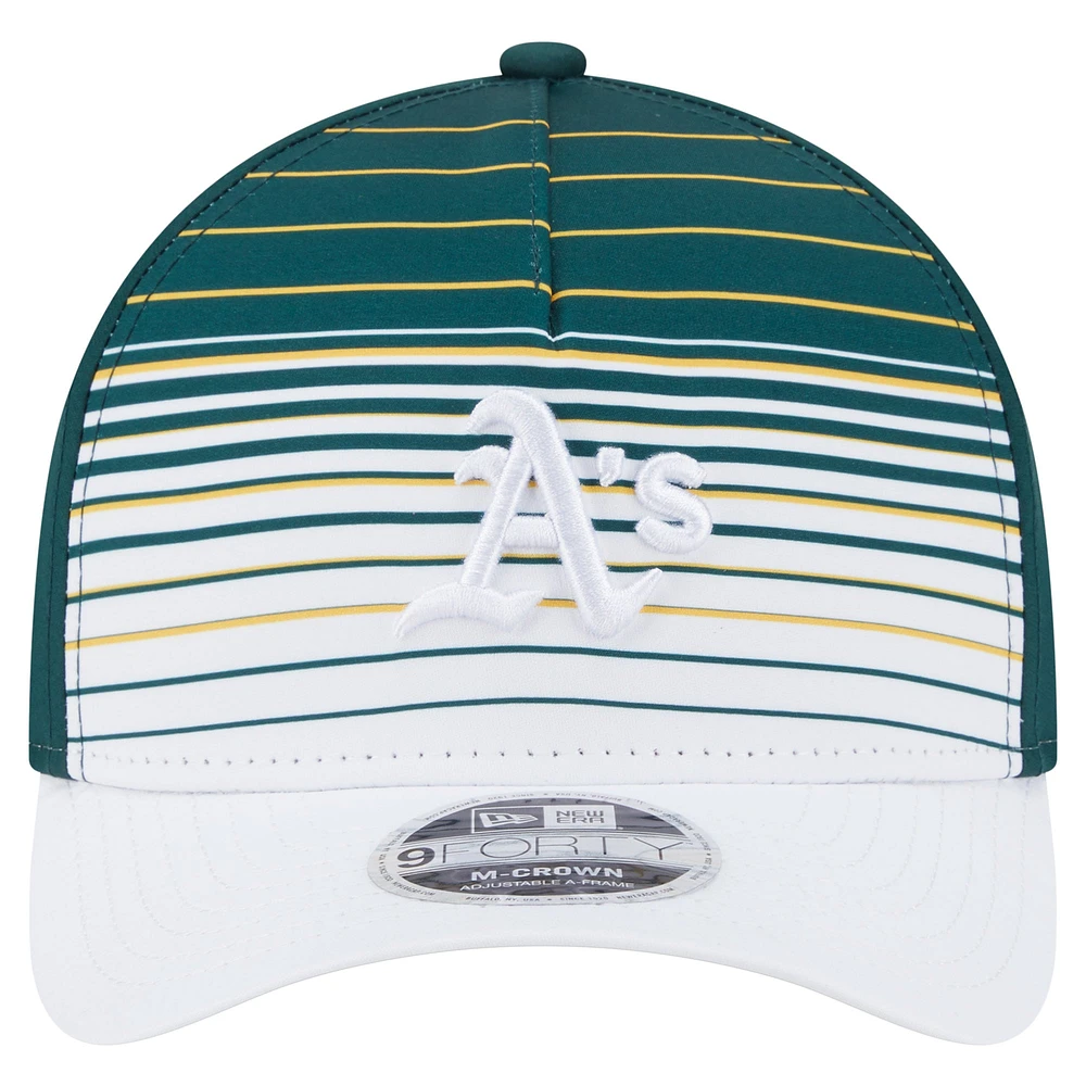 Men's New Era  Green Athletics Gradient 9FORTY M-Crown Adjustable Hat