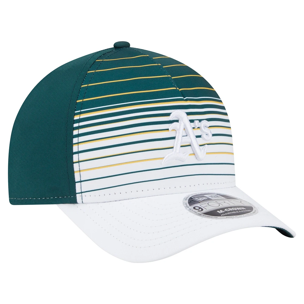 Men's New Era  Green Athletics Gradient 9FORTY M-Crown Adjustable Hat