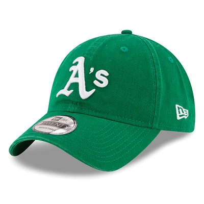 Men's New Era Green Athletics Replica Core Classic 9TWENTY Adjustable Hat