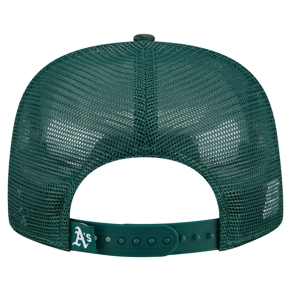 Casquette de golf ajustable New Era Athletics Retro Satin pour homme