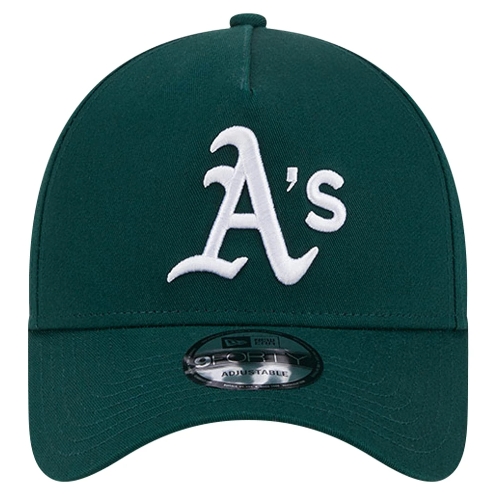 Casquette ajustable A-Frame 9FORTY de couleur verte de l'équipe d'athlétisme de New Era pour homme