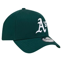 Casquette ajustable A-Frame 9FORTY de couleur verte de l'équipe d'athlétisme de New Era pour homme