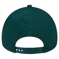 Casquette ajustable A-Frame 9FORTY de couleur verte de l'équipe d'athlétisme de New Era pour homme
