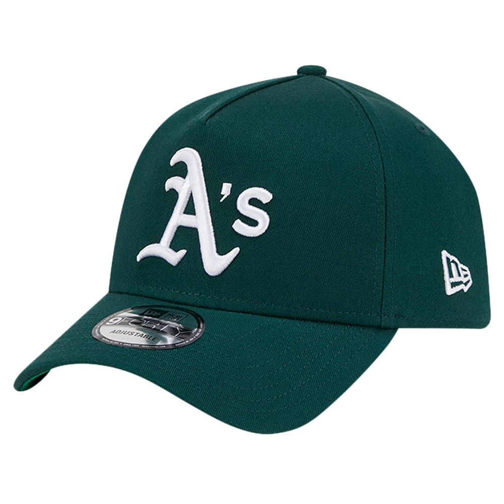 Casquette ajustable A-Frame 9FORTY de couleur verte de l'équipe d'athlétisme de New Era pour homme