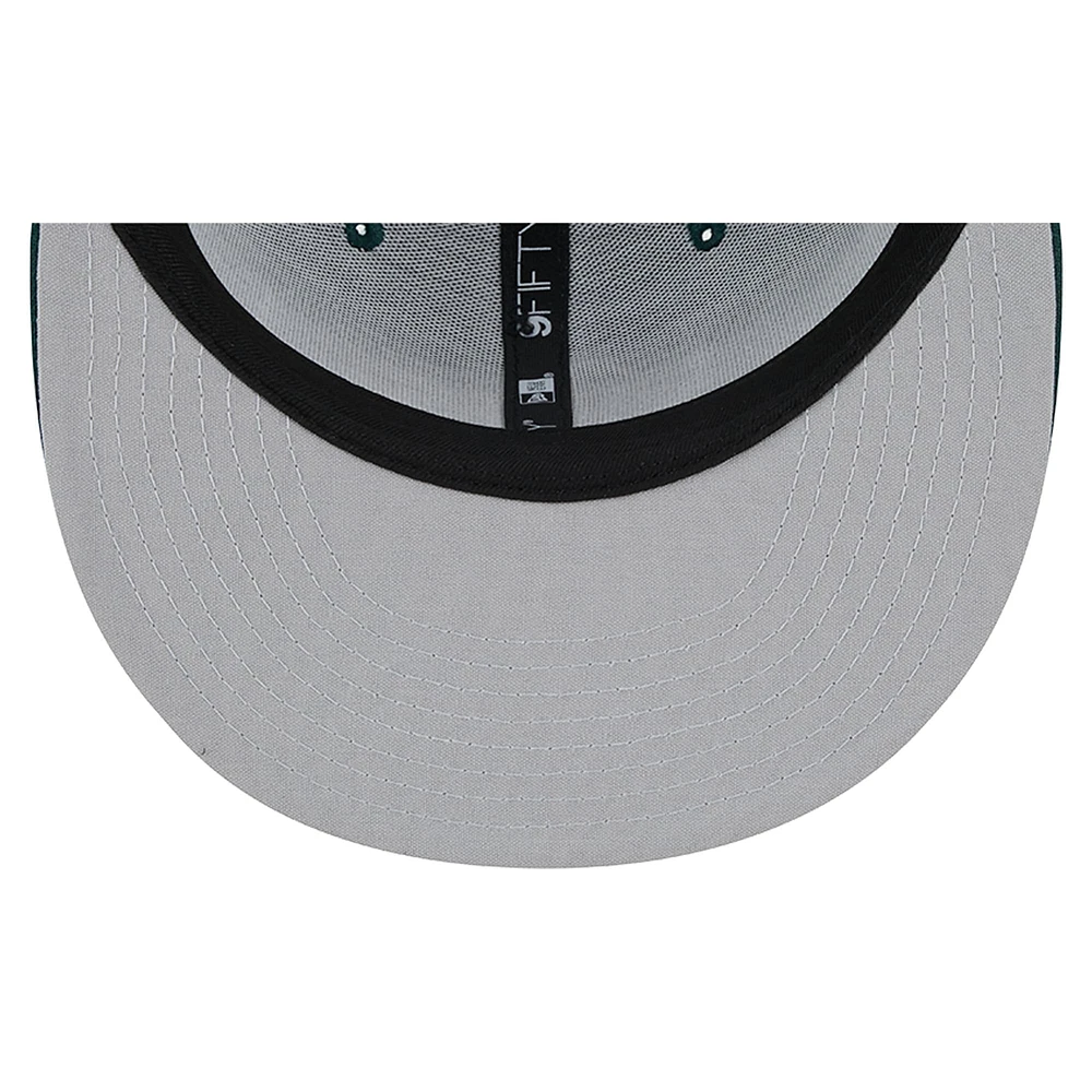 Men's New Era Green Athletics Team Color Trucker 9FIFTY Snapback Hat