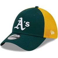 Men's New Era Green Athletics Team Neo 39THIRTY Flex Hat