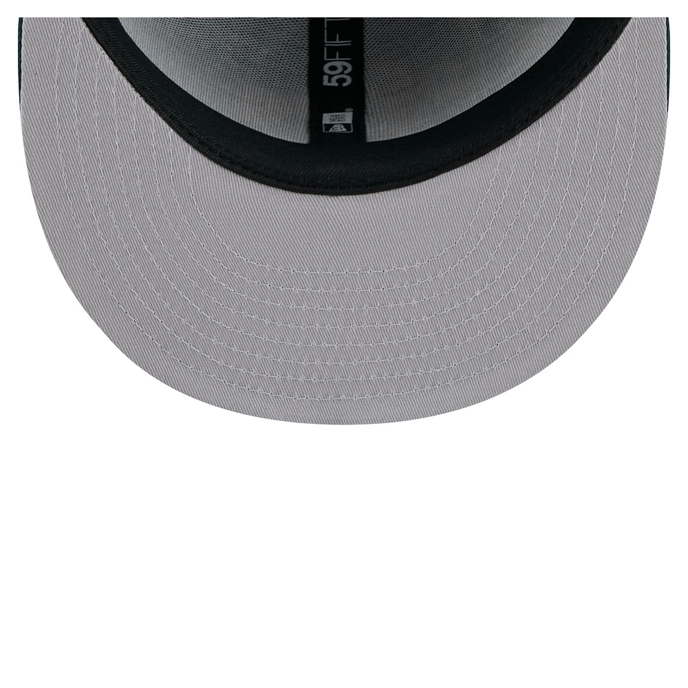 Men's New Era Green Athletics Yarn Stitch 59FIFTY Fitted Hat