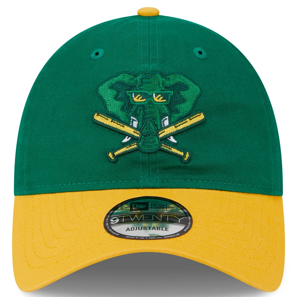Men's New Era Kelly Green Athletics 2024 Batting Practice 9TWENTY Adjustable Hat