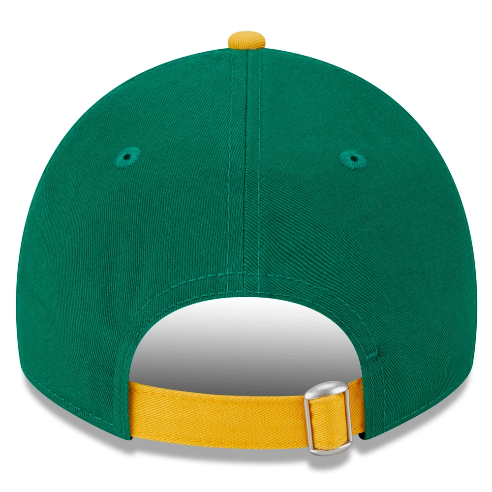 Men's New Era Kelly Green Athletics 2024 Batting Practice 9TWENTY Adjustable Hat