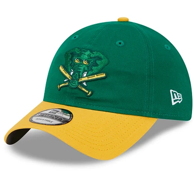 Men's New Era Kelly Green Athletics 2024 Batting Practice 9TWENTY Adjustable Hat