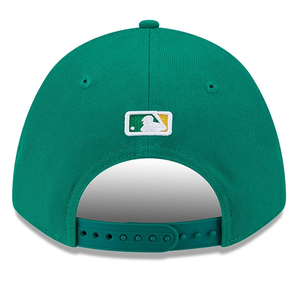 Men's New Era  Kelly Green Athletics Player Replica 9FORTY Adjustable Hat