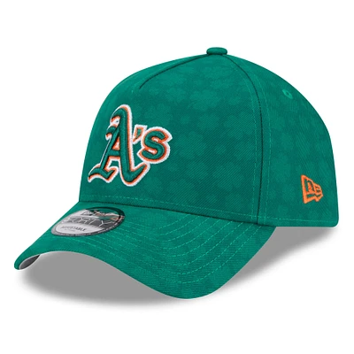 Men's New Era Kelly Green Athletics St. Patrick's Day A-Frame 9FORTY Adjustable Hat