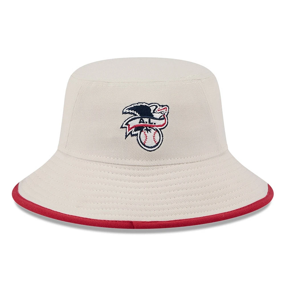 Chapeau bob New Era Khaki Athletics 2024 du 4 juillet pour homme