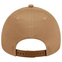 Men's New Era Khaki Athletics A-Frame 9FORTY Adjustable Hat