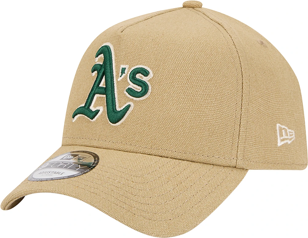 Casquette ajustable 9FORTY A-Frame Essentials Athletics Logo de New Era pour homme en kaki