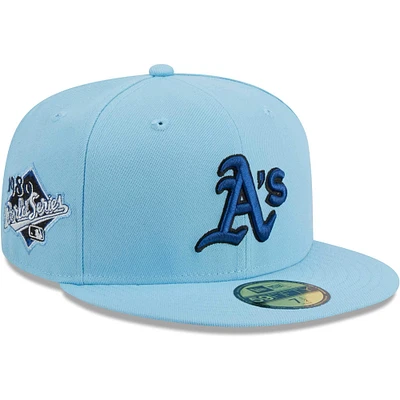 Casquette ajustée Athletics 59FIFTY bleu clair New Era pour homme