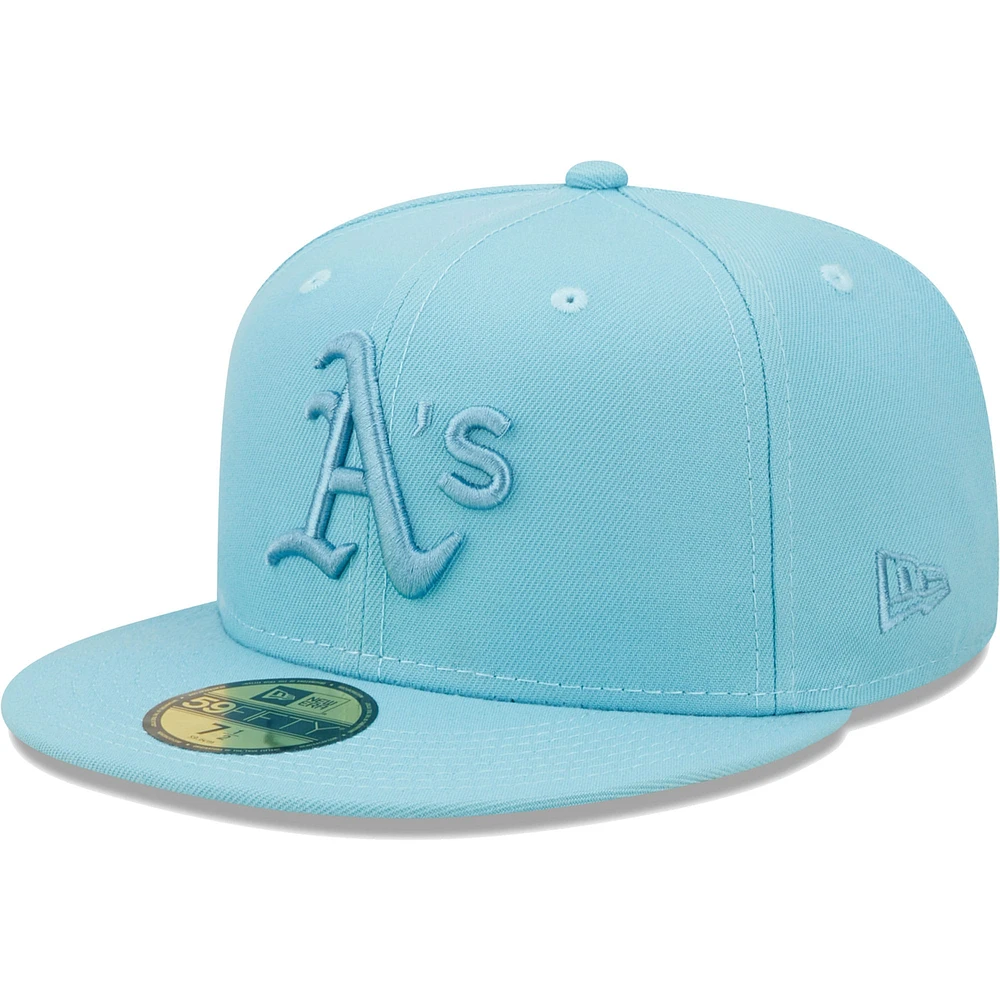 Casquette ajustée 59FIFTY Athletics bleu clair pour homme de New Era