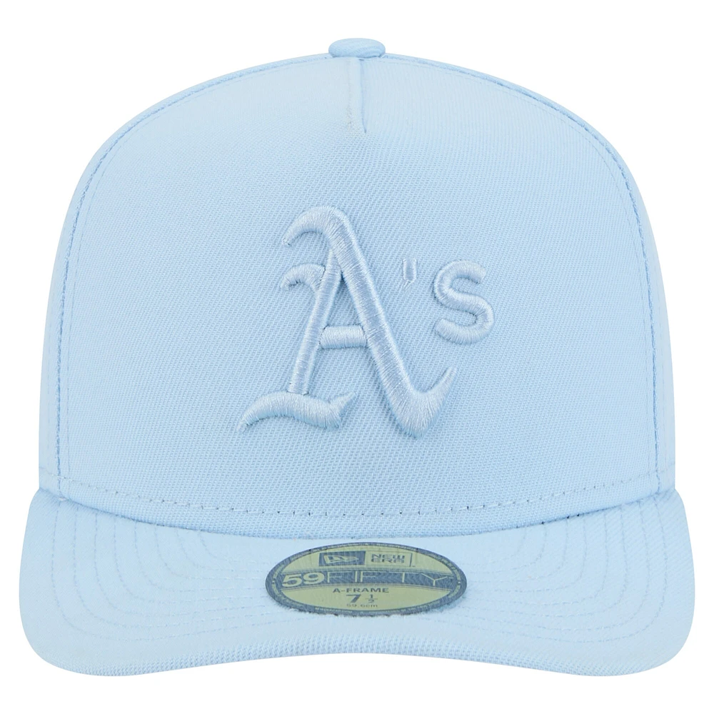 Casquette ajustée A-Frame 59FIFTY bleu clair Athletics Color Pack pour homme de New Era