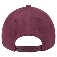 Casquette ajustable A-Frame 9FORTY en moleskine pour homme New Era Maroon Athletics