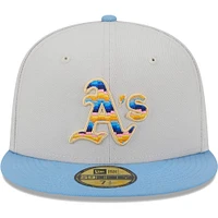 Men's New Era Natural Athletics Beach Front 59FIFTY Fitted Hat