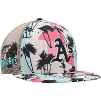 Casquette Snapback 9FIFTY Retro Beachin' Trucker New Era Natural Athletics pour hommes