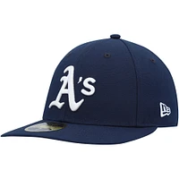 Men's New Era Navy Athletics Oceanside Low Profile 59FIFTY Fitted Hat