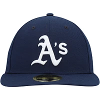 Men's New Era Navy Athletics Oceanside Low Profile 59FIFTY Fitted Hat