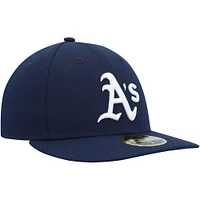 Men's New Era Navy Athletics Oceanside Low Profile 59FIFTY Fitted Hat