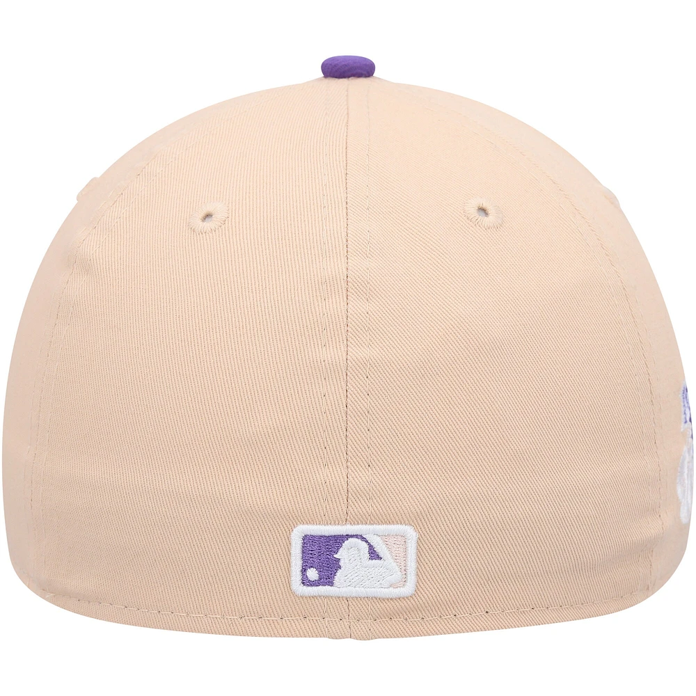 Casquette ajustée 59FIFTY Athletics 1988 World Series orange/violet pour homme de New Era